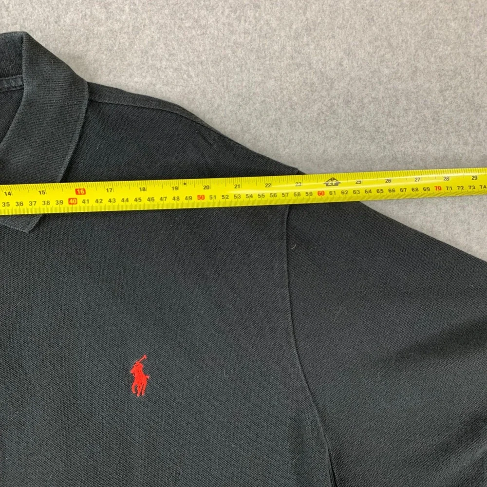 Polo Ralph Lauren Polo Shirt Mens 2XB Black Short Sleeve Pique MSRP‎ $118